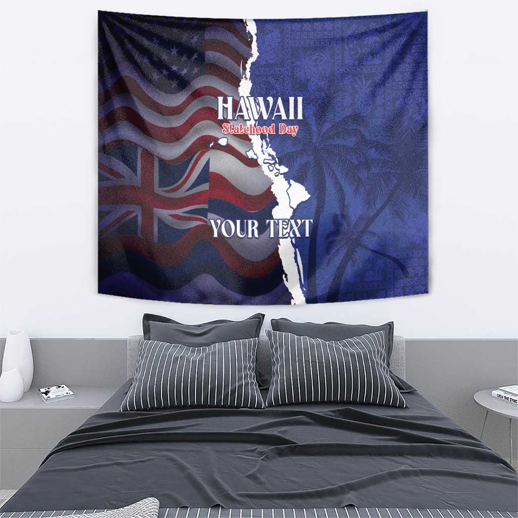 Personalized Hawaii Statehood Day Tapestry 66th Anniversary - Polynesian Pride
