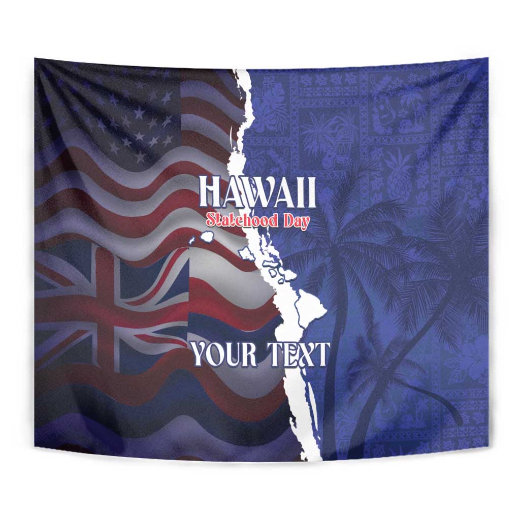 Personalized Hawaii Statehood Day Tapestry 66th Anniversary - Polynesian Pride