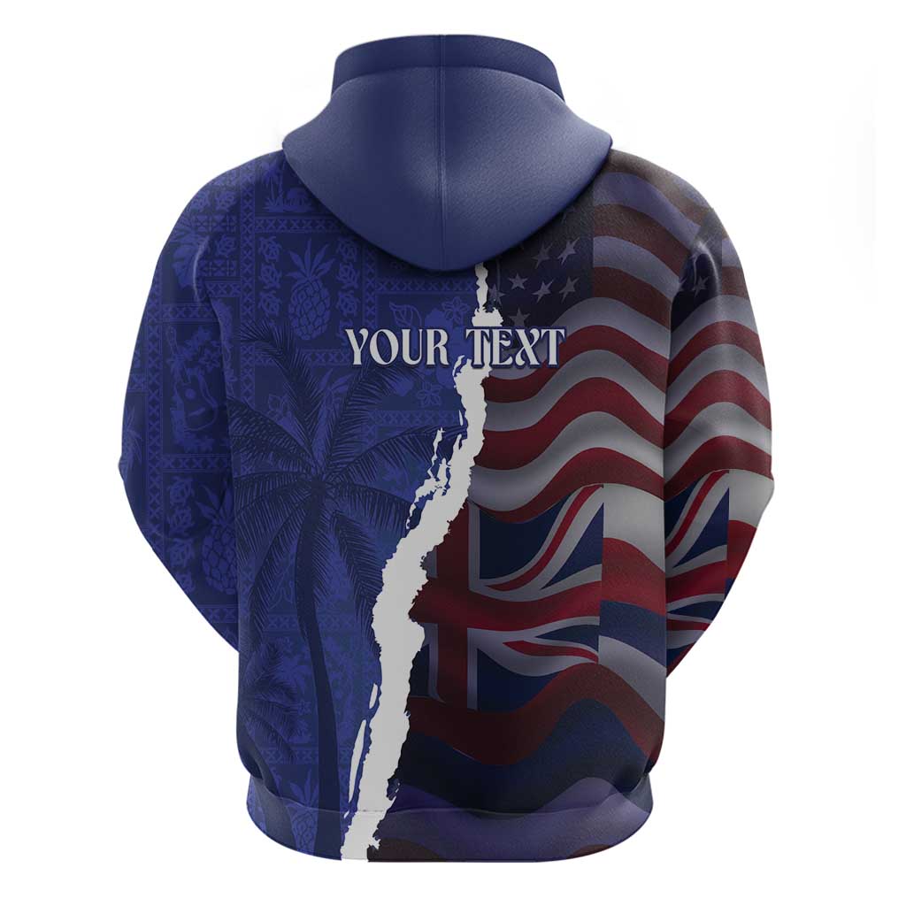 Personalized Hawaii Statehood Day Zip Hoodie 66th Anniversary - Polynesian Pride