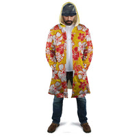 Yellow Hawaii Hibiscus Cloak Tropical Flowers Seamless Pattern - Polynesian Pride