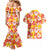 Yellow Hawaii Hibiscus Couples Matching Mermaid Dress and Hawaiian Shirt Tropical Flowers Seamless Pattern - Polynesian Pride