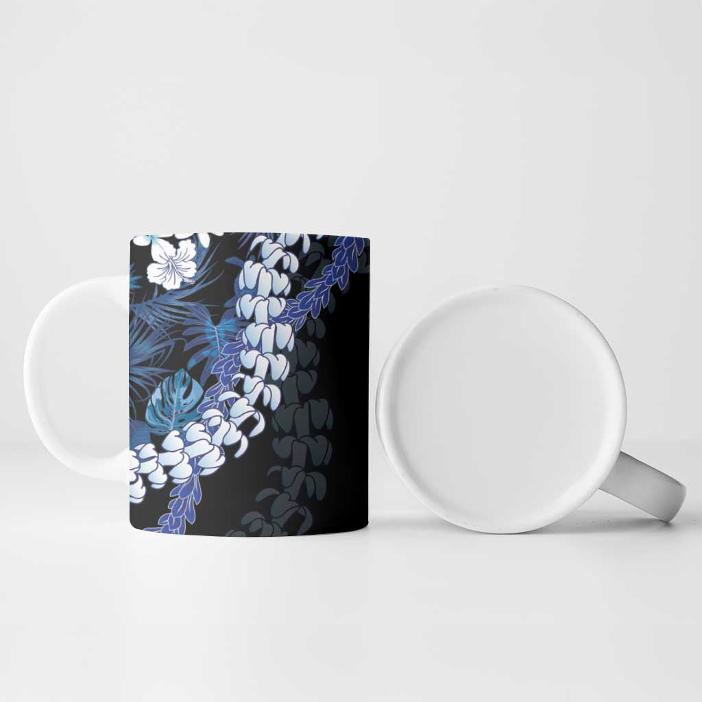 Polu Aloha Hawaii Lei Ceramic Mug Tropical Flowers Elegant Vibe - Polynesian Pride