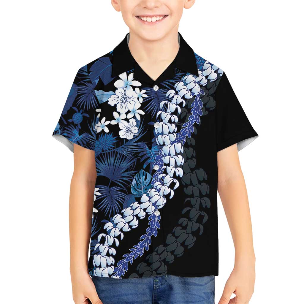 Polu Aloha Hawaii Lei Family Matching Long Sleeve Bodycon Dress and Hawaiian Shirt Tropical Flowers Elegant Vibe - Polynesian Pride