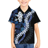 Polu Aloha Hawaii Lei Family Matching Long Sleeve Bodycon Dress and Hawaiian Shirt Tropical Flowers Elegant Vibe - Polynesian Pride