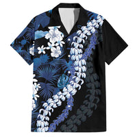Polu Aloha Hawaii Lei Family Matching Off Shoulder Short Dress and Hawaiian Shirt Tropical Flowers Elegant Vibe - Polynesian Pride