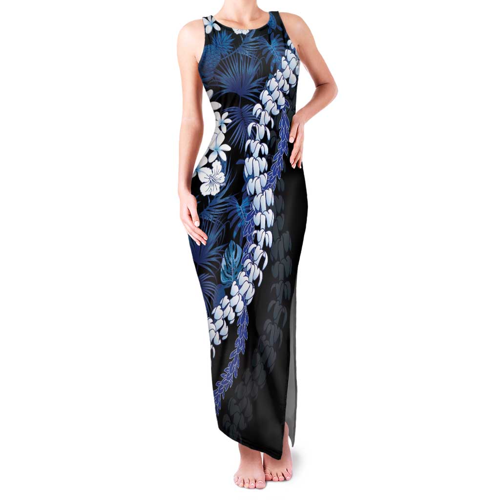 Polu Aloha Hawaii Lei Family Matching Tank Maxi Dress and Hawaiian Shirt Tropical Flowers Elegant Vibe - Polynesian Pride