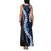 Polu Aloha Hawaii Lei Family Matching Tank Maxi Dress and Hawaiian Shirt Tropical Flowers Elegant Vibe - Polynesian Pride