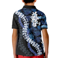 Polu Aloha Hawaii Lei Kid Polo Shirt Tropical Flowers Elegant Vibe - Polynesian Pride