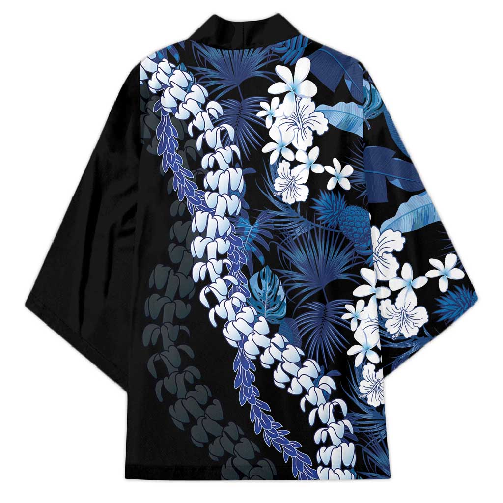 Polu Aloha Hawaii Lei Kimono Tropical Flowers Elegant Vibe - Polynesian Pride