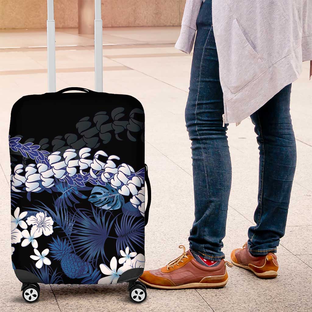 Polu Aloha Hawaii Lei Luggage Cover Tropical Flowers Elegant Vibe - Polynesian Pride
