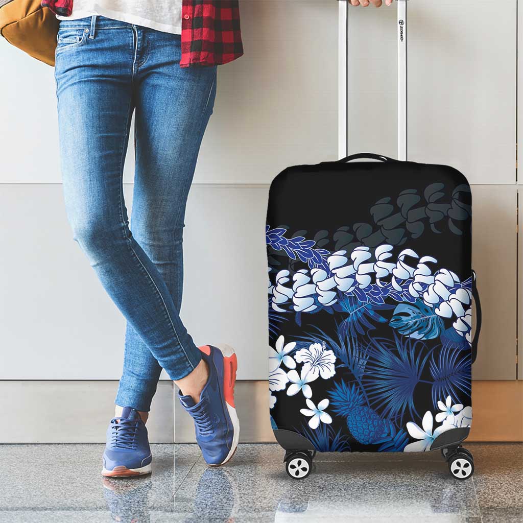 Polu Aloha Hawaii Lei Luggage Cover Tropical Flowers Elegant Vibe - Polynesian Pride