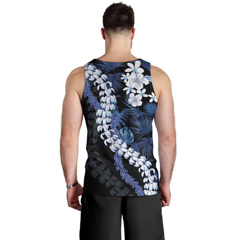 Polu Aloha Hawaii Lei Men Tank Top Tropical Flowers Elegant Vibe LT14 - Polynesian Pride