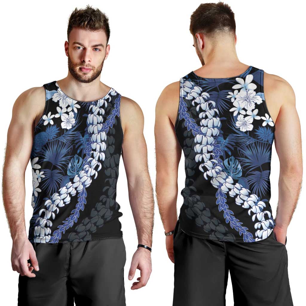 Polu Aloha Hawaii Lei Men Tank Top Tropical Flowers Elegant Vibe LT14 - Polynesian Pride