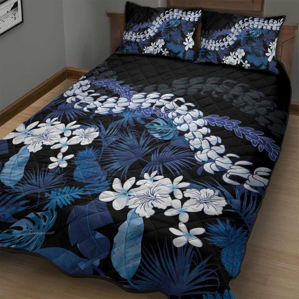 Polu Aloha Hawaii Lei Quilt Bed Set Tropical Flowers Elegant Vibe - Polynesian Pride