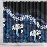 Polu Aloha Hawaii Lei Shower Curtain Tropical Flowers Elegant Vibe - Polynesian Pride