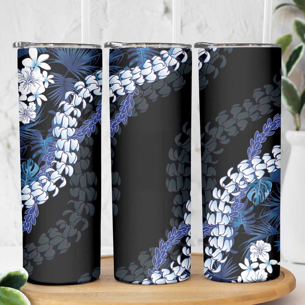 Polu Aloha Hawaii Lei Skinny Tumbler Tropical Flowers Elegant Vibe - Polynesian Pride