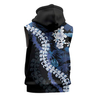 Polu Aloha Hawaii Lei Sleeveless Hoodie Tropical Flowers Elegant Vibe - Polynesian Pride