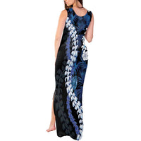 Polu Aloha Hawaii Lei Tank Maxi Dress Tropical Flowers Elegant Vibe - Polynesian Pride