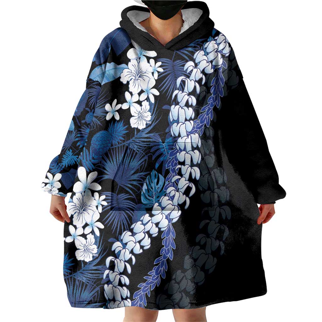 Polu Aloha Hawaii Lei Wearable Blanket Hoodie Tropical Flowers Elegant Vibe LT14 - Polynesian Pride