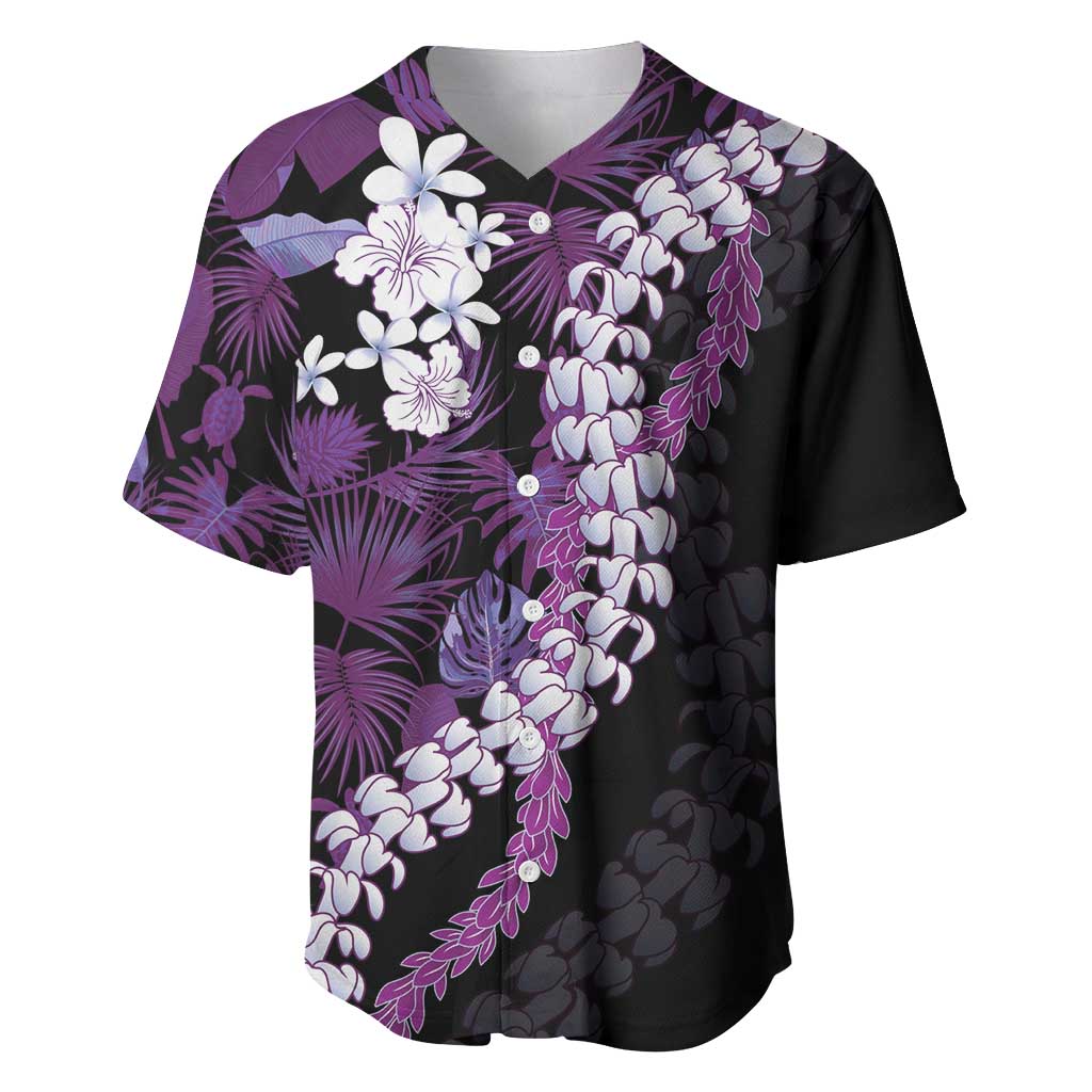 Poni Aloha Hawaii Lei Baseball Jersey Tropical Flowers Elegant Vibe - Polynesian Pride