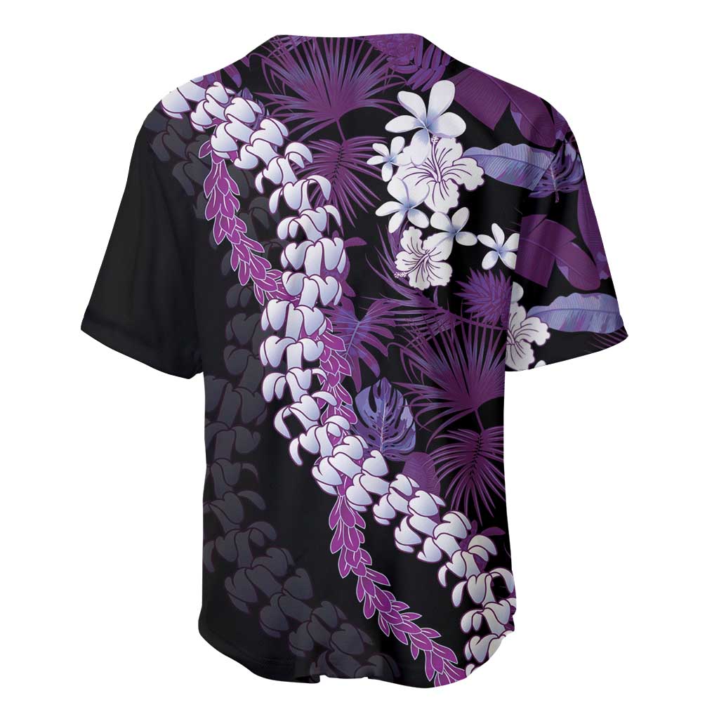 Poni Aloha Hawaii Lei Baseball Jersey Tropical Flowers Elegant Vibe - Polynesian Pride