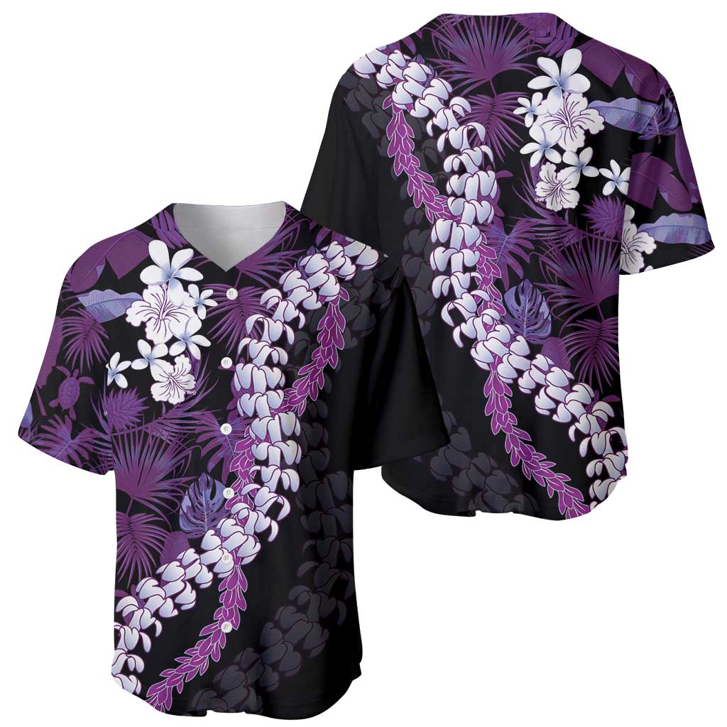 Poni Aloha Hawaii Lei Baseball Jersey Tropical Flowers Elegant Vibe - Polynesian Pride