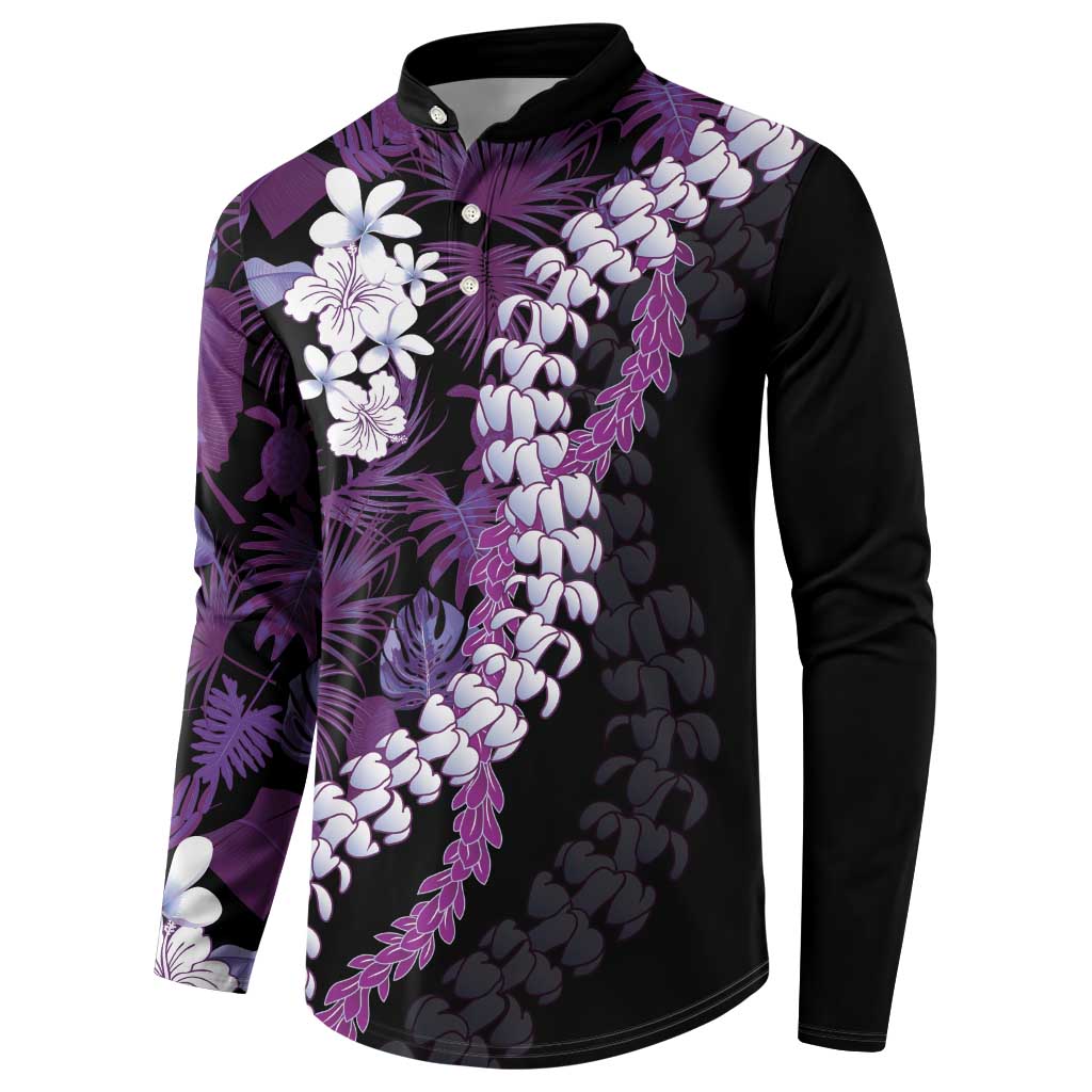 Poni Aloha Hawaii Lei Button Sweatshirt Tropical Flowers Elegant Vibe LT14 - Polynesian Pride