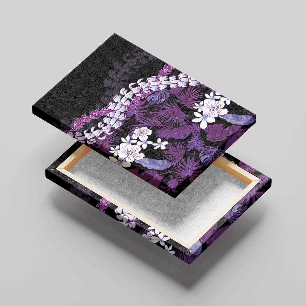 Poni Aloha Hawaii Lei Canvas Wall Art Tropical Flowers Elegant Vibe LT14 - Polynesian Pride