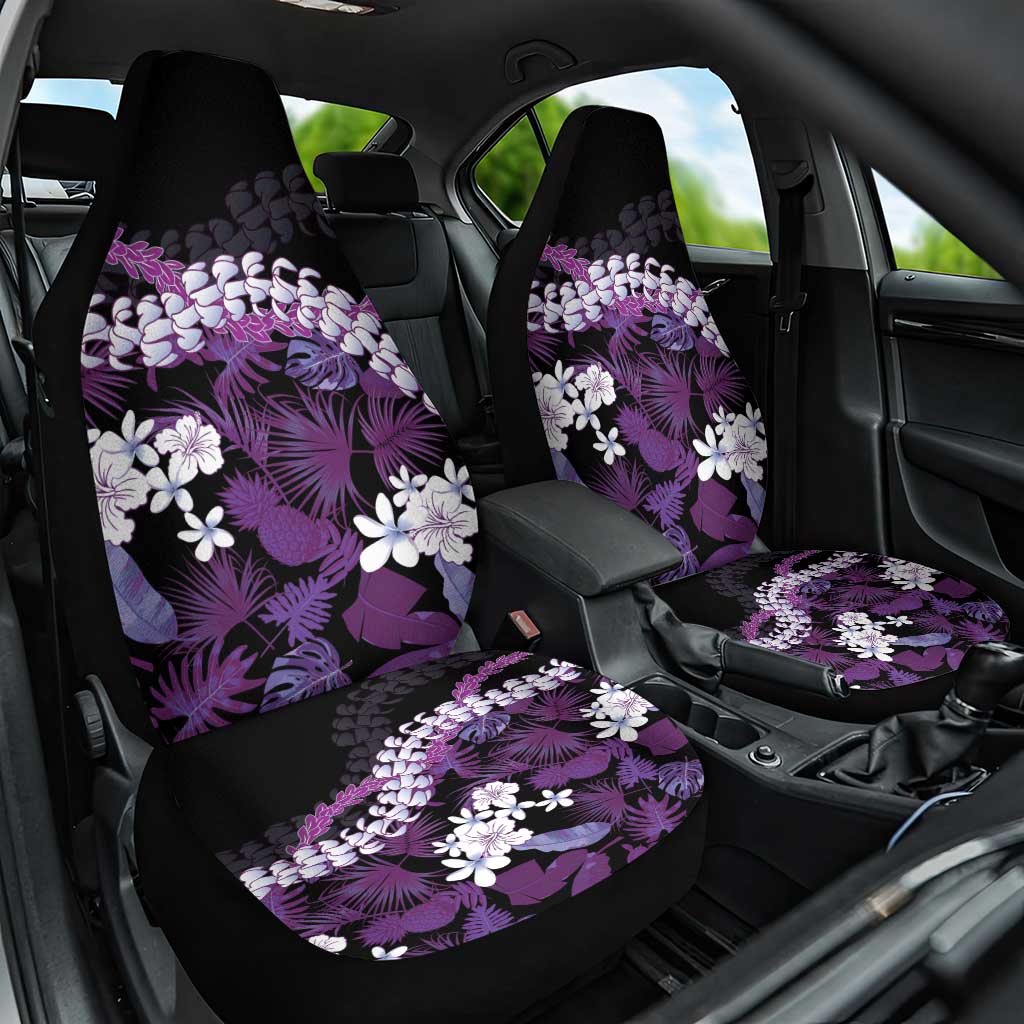 Poni Aloha Hawaii Lei Car Seat Cover Tropical Flowers Elegant Vibe - Polynesian Pride