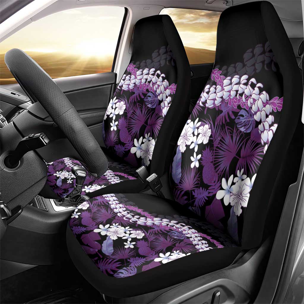 Poni Aloha Hawaii Lei Car Seat Cover Tropical Flowers Elegant Vibe - Polynesian Pride