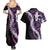 Poni Aloha Hawaii Lei Couples Matching Summer Maxi Dress and Hawaiian Shirt Tropical Flowers Elegant Vibe - Polynesian Pride