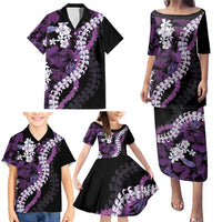 Poni Aloha Hawaii Lei Family Matching Puletasi and Hawaiian Shirt Tropical Flowers Elegant Vibe - Polynesian Pride