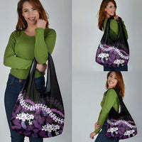 Poni Aloha Hawaii Lei Grocery Bag Tropical Flowers Elegant Vibe LT14 - Polynesian Pride