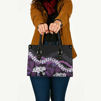 Poni Aloha Hawaii Lei Leather Bag Tropical Flowers Elegant Vibe - Polynesian Pride