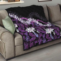 Poni Aloha Hawaii Lei Quilt Tropical Flowers Elegant Vibe - Polynesian Pride