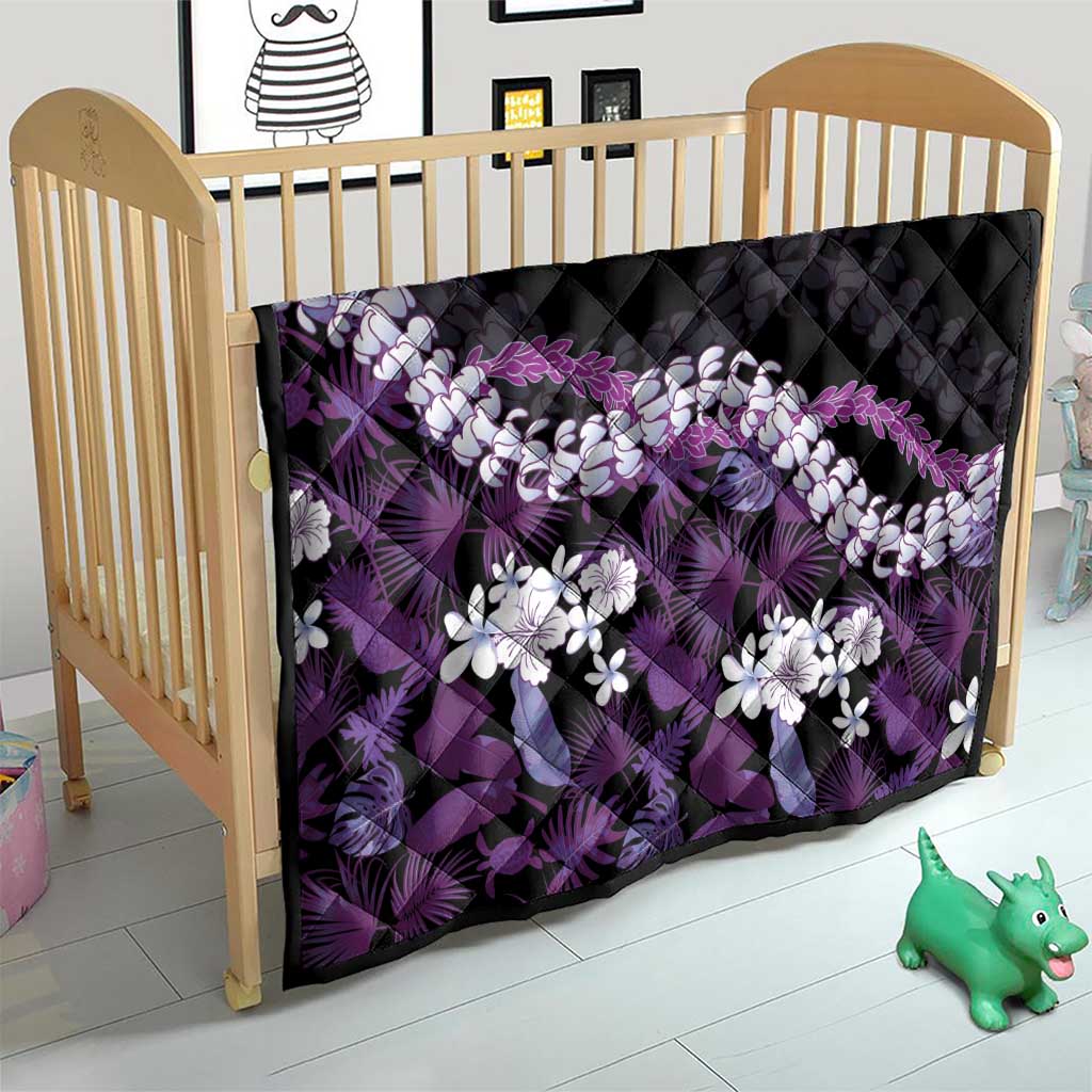 Poni Aloha Hawaii Lei Quilt Tropical Flowers Elegant Vibe - Polynesian Pride