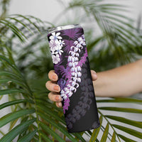 Poni Aloha Hawaii Lei Skinny Tumbler Tropical Flowers Elegant Vibe - Polynesian Pride