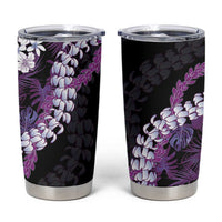 Poni Aloha Hawaii Lei Tumbler Cup Tropical Flowers Elegant Vibe - Polynesian Pride