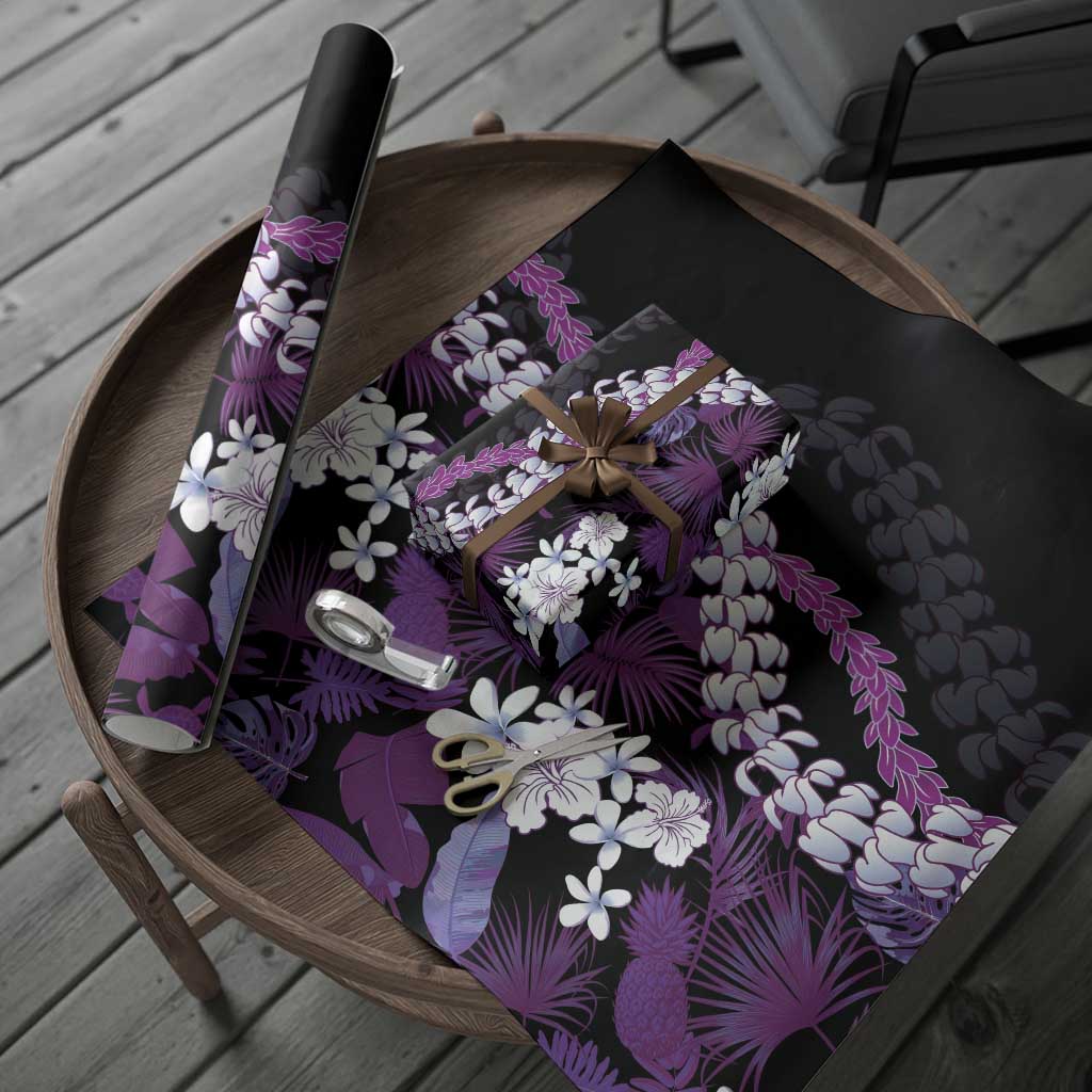 Poni Aloha Hawaii Lei Wrapping Paper Tropical Flowers Elegant Vibe LT14 - Polynesian Pride