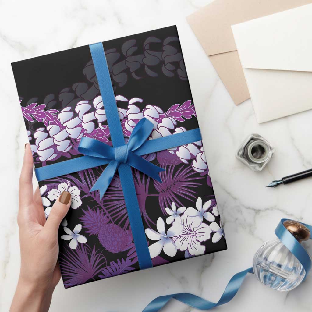 Poni Aloha Hawaii Lei Wrapping Paper Tropical Flowers Elegant Vibe LT14 - Polynesian Pride