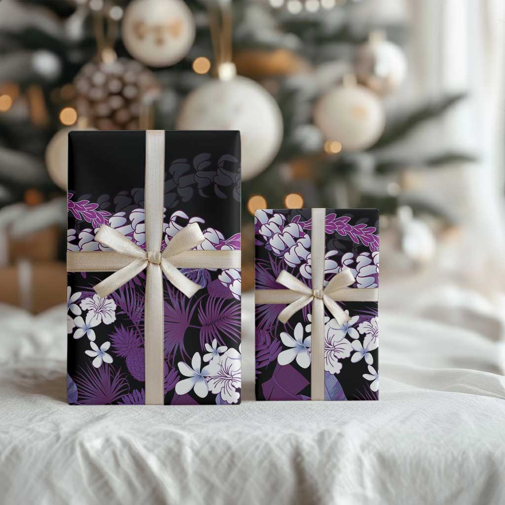 Poni Aloha Hawaii Lei Wrapping Paper Tropical Flowers Elegant Vibe LT14 - Polynesian Pride
