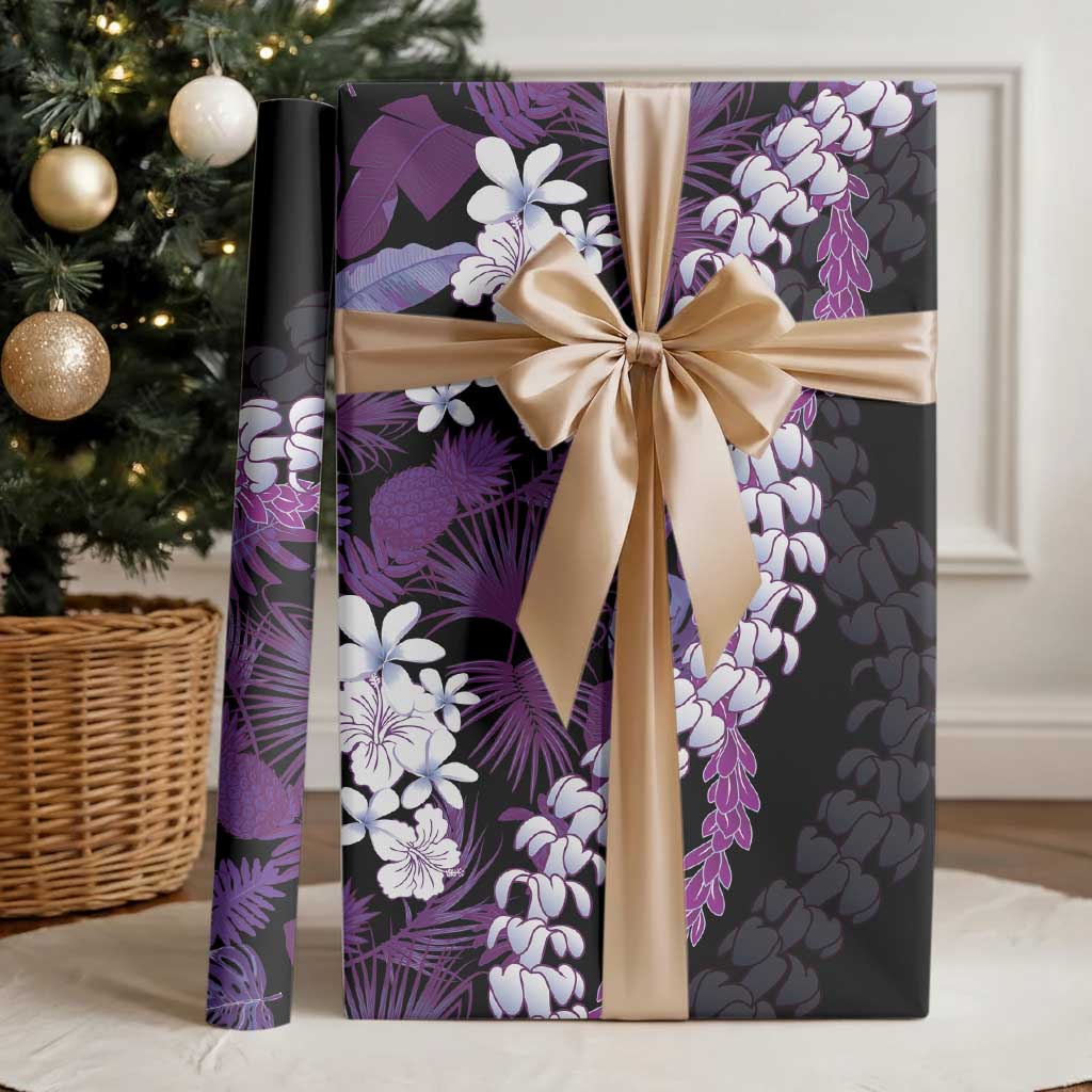 Poni Aloha Hawaii Lei Wrapping Paper Tropical Flowers Elegant Vibe LT14 - Polynesian Pride