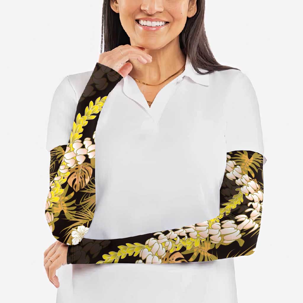 Kula Aloha Hawaii Lei Arm Sleeves Tropical Flowers Elegant Vibe - Polynesian Pride