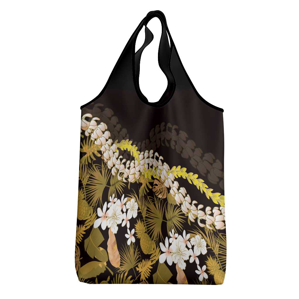 Kula Aloha Hawaii Lei Grocery Bag Tropical Flowers Elegant Vibe LT14 - Polynesian Pride
