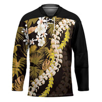 Kula Aloha Hawaii Lei Hockey Jersey Tropical Flowers Elegant Vibe - Polynesian Pride