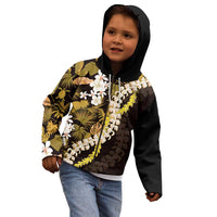 Kula Aloha Hawaii Lei Kid Hoodie Tropical Flowers Elegant Vibe - Polynesian Pride