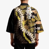 Kula Aloha Hawaii Lei Kimono Tropical Flowers Elegant Vibe - Polynesian Pride