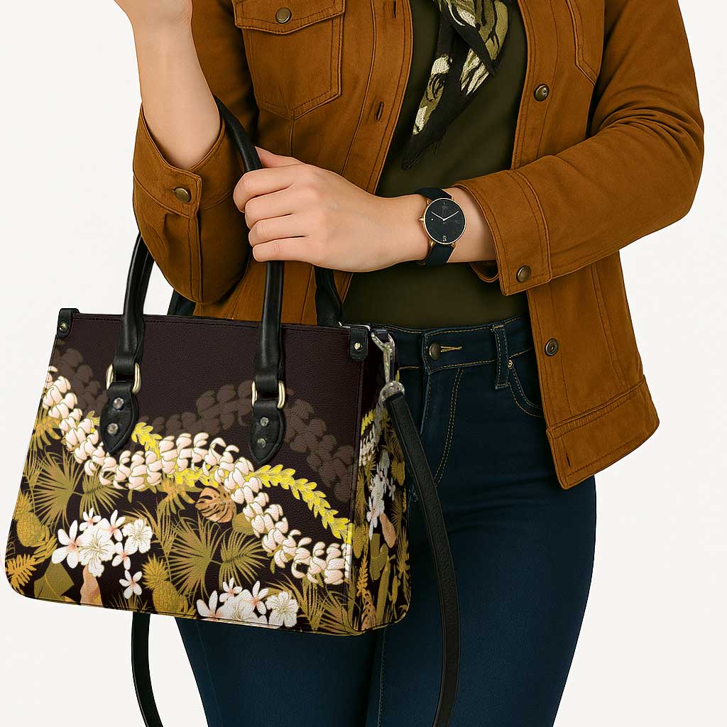 Kula Aloha Hawaii Lei Leather Bag Tropical Flowers Elegant Vibe - Polynesian Pride