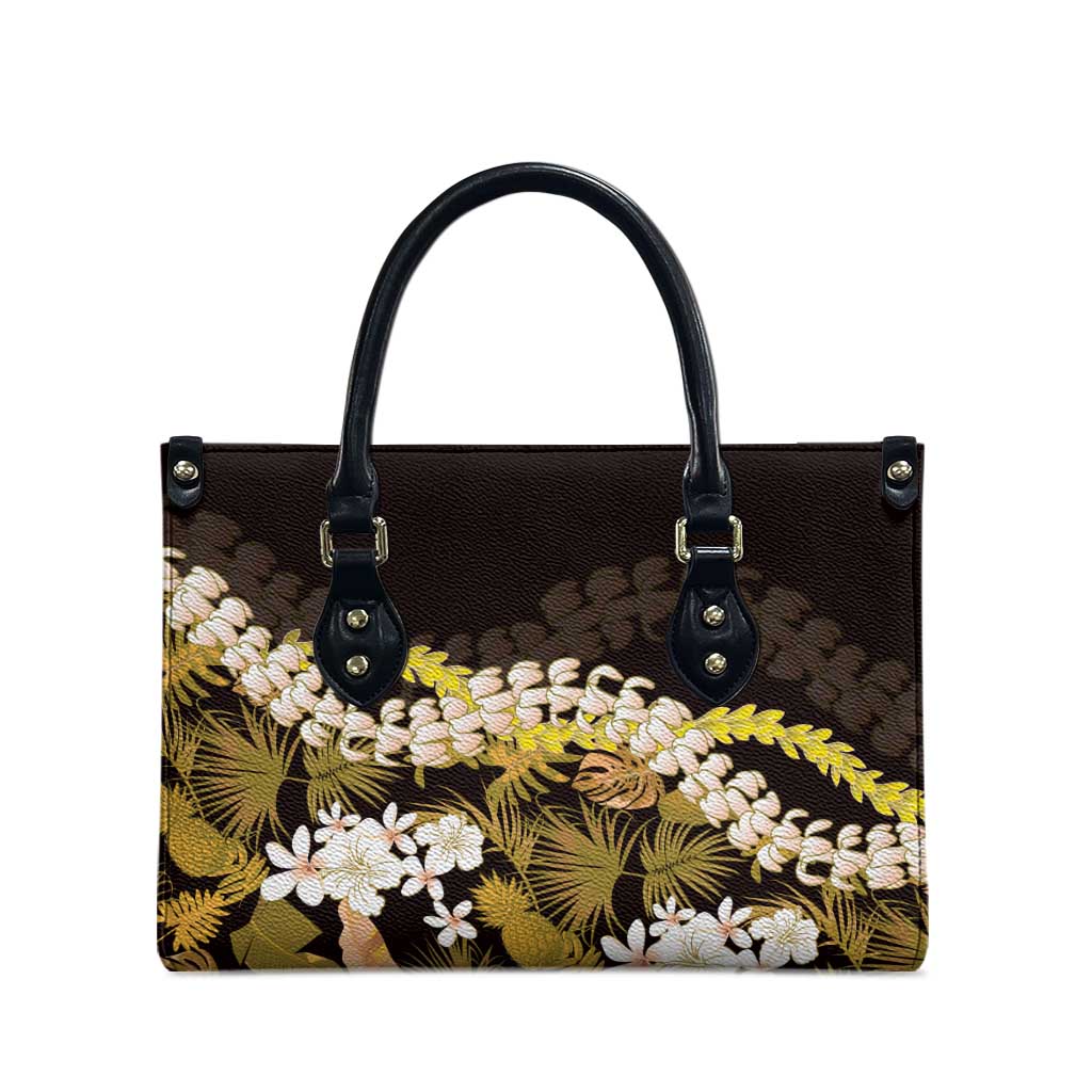 Kula Aloha Hawaii Lei Leather Bag Tropical Flowers Elegant Vibe - Polynesian Pride
