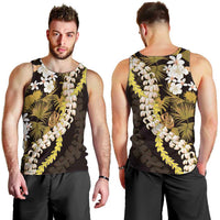 Kula Aloha Hawaii Lei Men Tank Top Tropical Flowers Elegant Vibe LT14 - Polynesian Pride